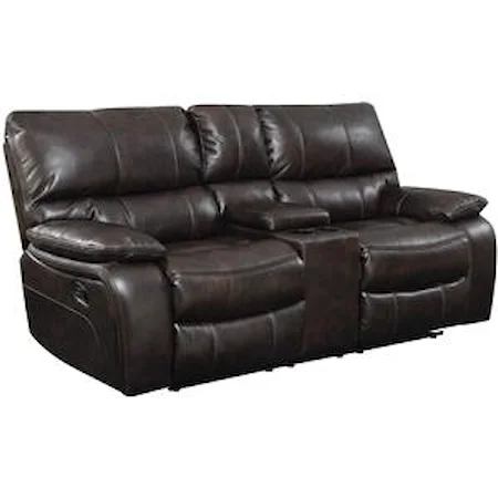 Motion Loveseat with Storage Console